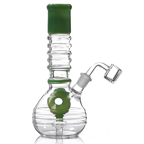 [AM037445] Unbranded Glass Doughnut (7131) 8.5"-Green
