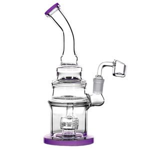 [AM037450] Unbranded Glass Fancy 3 Rim (6695) 9.0"-Purple