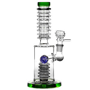 [AM037454] Unbranded Glass Nine Rim Shower with Locket (6699) 10.0"-Green