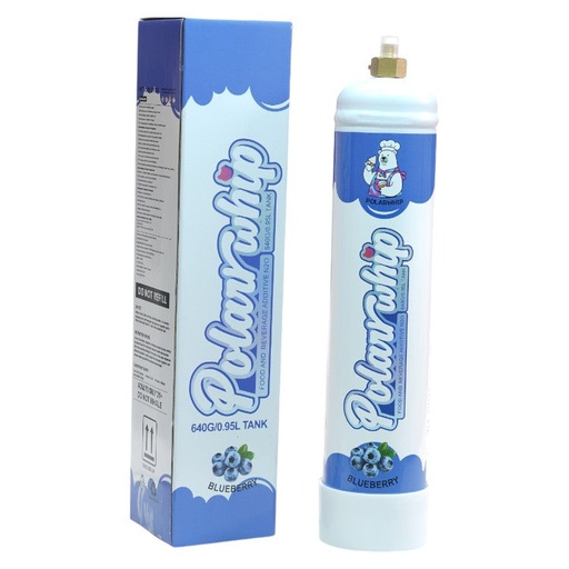 [AM038949] Polar Whip Chargers With Safety Relief Valve 0.95L 640 GR-Blueberry (6 packs per Box)