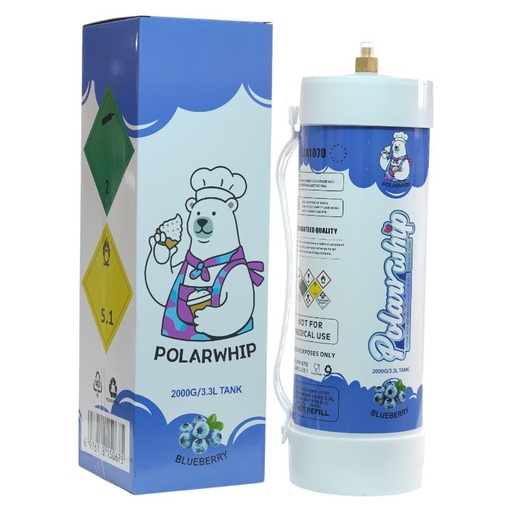 [AM038953] Polar Whip Chargers With Safety Relief Valve 3.3L 2000 GR-Blueberry (2 packs per Box)