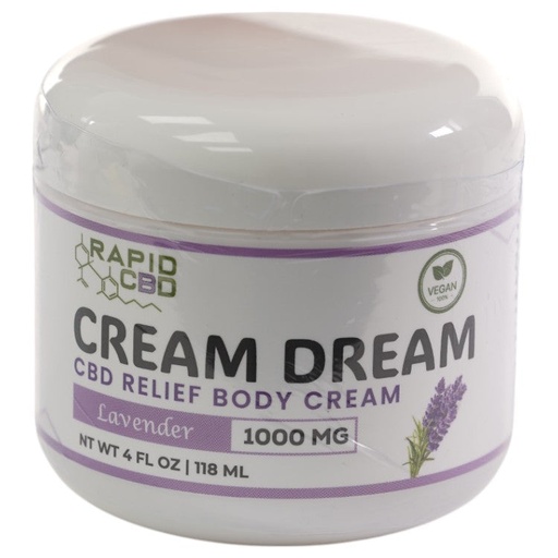 [AM039208] Rapid CBD Cream Dream Body 1000mg (4oz/118ML)-Lavender