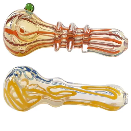 [AM039229] Unbranded Hand Pipe Glass Assorted 4.0"