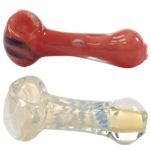 [AM039242] Unbranded Hand Pipe Glass Heavy Small 2.5"