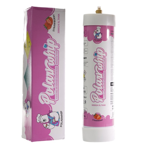 [AM039320] Polar Whip Chargers With Safety Relief Valve 4.5L 3000 GR-Strawberry (1 pack per Box)