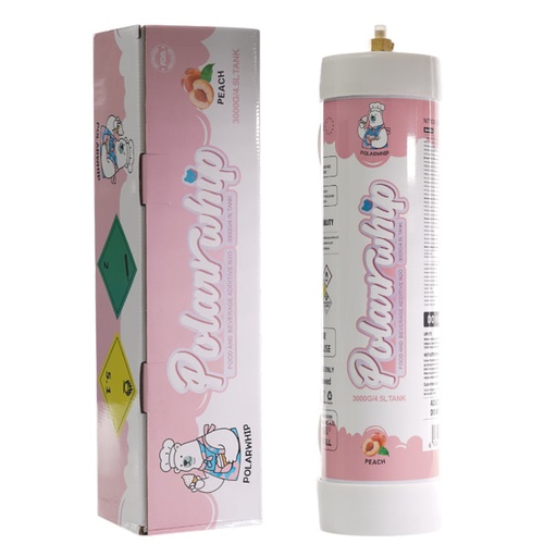 [AM039322] Polar Whip Chargers With Safety Relief Valve 4.5L 3000 GR-Peach (1 pack per Box)