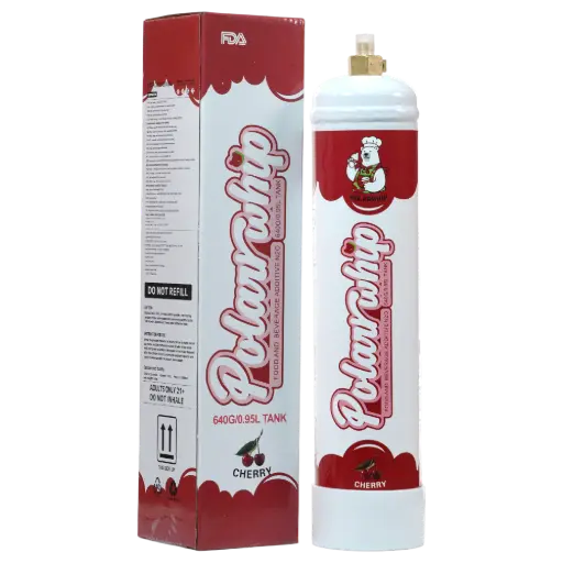 [AM039416] Polar Whip Chargers With Safety Relief Valve 0.95L 640 GR-Cherry (6 packs per Box)