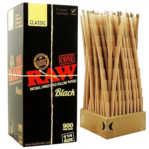 [AM021064] RAW Cones Black 11/4 Size