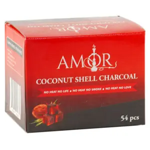 [AM016366] Amor Charcoal Coconut Shell Flats, 54 pcs per Box