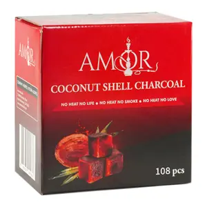 [AM016367] Amor Charcoal Coconut Shell Flats, 108 pcs per Box