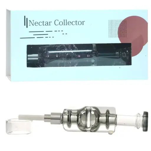 [AM035057] Nectar Collector 7.5" Oil Inside with 510 screw Ceramic tip-Black