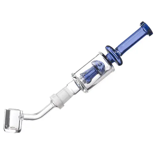 [AM025085] Nectar Collector Mushroom with / 4mm 5578a 14mm 8" Blue