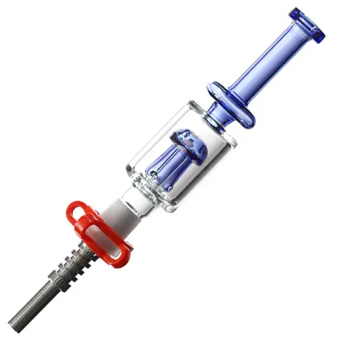 [AM025084] Nectar Collector Mushroom with Tit Nail 5577a 14mm 8" Blue