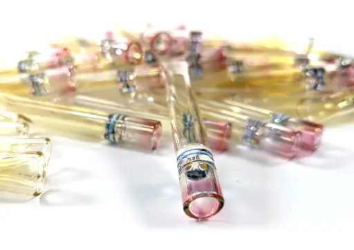 [AM037765] Gold Fumed Pencil One Hitter Hand Pipe (Pack of 50) (OH50JAR)