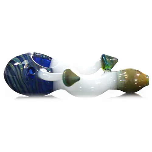 [AM030792] Unbranded Hand Pipe Triple Shroom (8087) Glass 5.0"