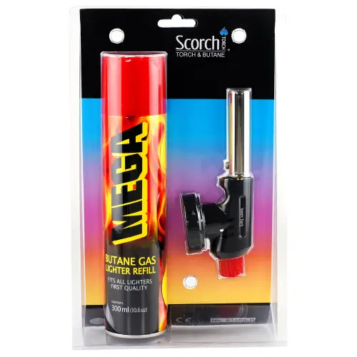 [AM023367] Scorch Torch Lighter Mega Large Universal Multi Purpose Top w/gas In Blister Pack 10.6 oz (61486)