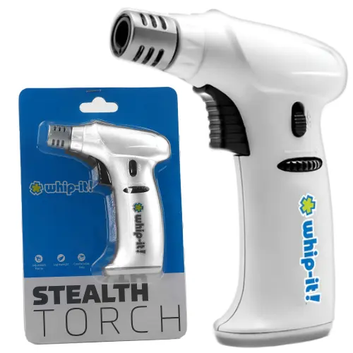 [AM026541] Whip-It Lighter Stealth Torch 5.0" White