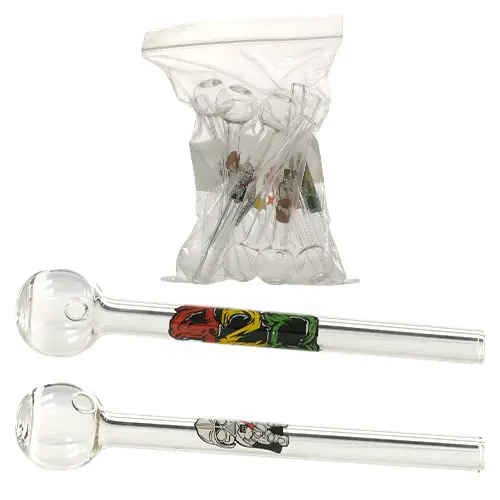 [AM033287] Unbranded Oil Burners O.B. - Long Thick Sticker 5.0"