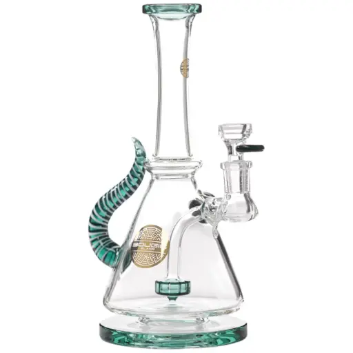 [AM032706] Bougie Glass BK Ball (8836) 10.5" Teal