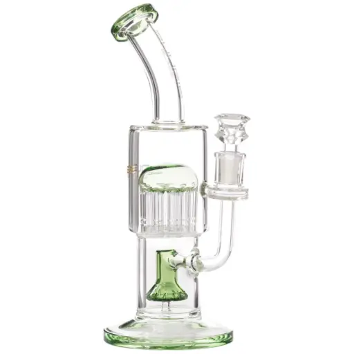 [AM032675] Bougie Glass Shower Bottom Tree Top (8830) 10.0" Green