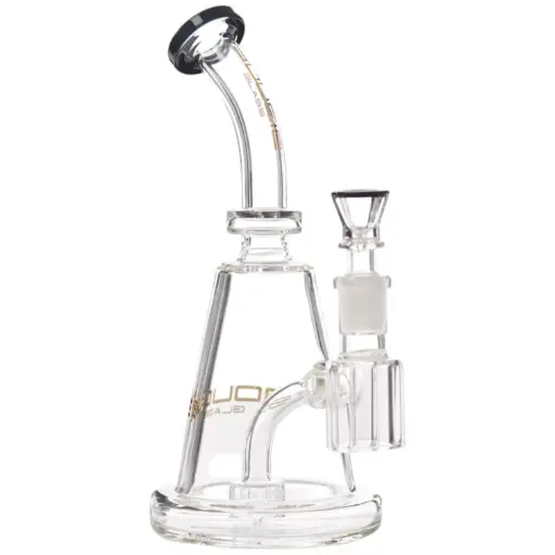 [AM032708] Bougie Glass Perc (8837) 8.5" Black