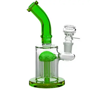 [AM037319] Unbranded Glass Shower with 10 Arms, Full Color Tube 8.5"- Green (7094)