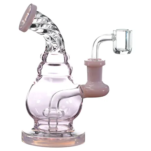 [AM031886] Unbranded Glass Laptern (5526) 6.0" Pink