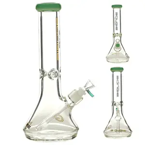[AM032284] Bougie Glass Glass Beaker 9mm Thickness (7527) 12.5" Milky Green