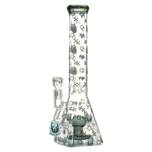 [AM032928] Pit Bull Glass Glass Logo BK (8971) 14.0" Black