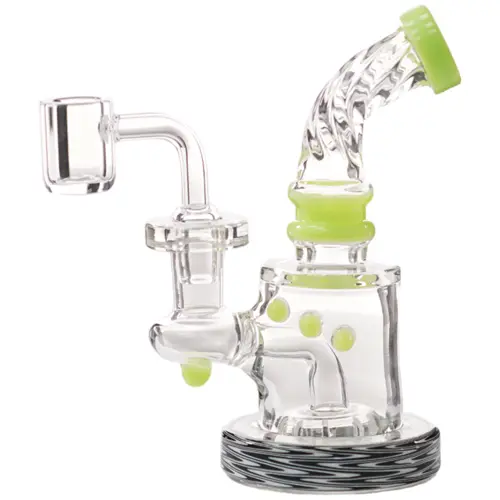 [AM032260] Unbranded Glass 3 Dotes with Shower (7199) 6.0" Green