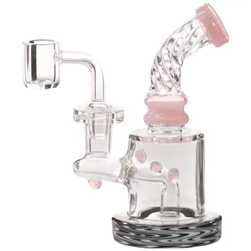 [AM032262] Unbranded Glass 3 Dotes with Shower (7199) 6.0" Pink