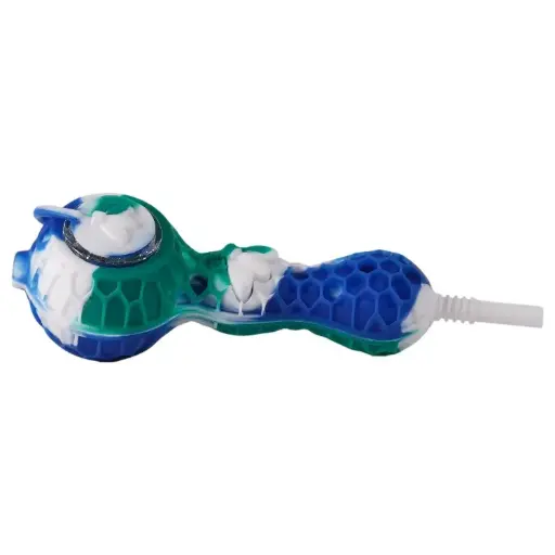[AM050038] Silicone Nector Collector 10mm with Hand Pipe 5.0" (3 per pack)