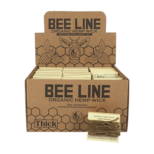 [M0004] BEE LINE Hemp Wick Cartons Thick15ct