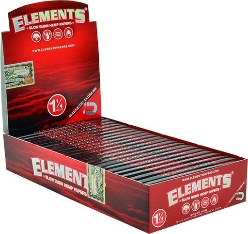 [M0073] ELEMENTS Red Papers 11/4 Size 25ct