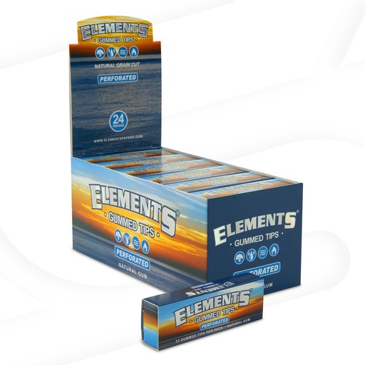 [M0077] ELEMENTS Tips Perforated Gummed 24ct