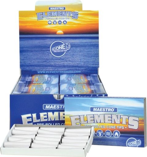 [M0079] ELEMENTS Tips Maestro Pre-Rolled Cone 20ct