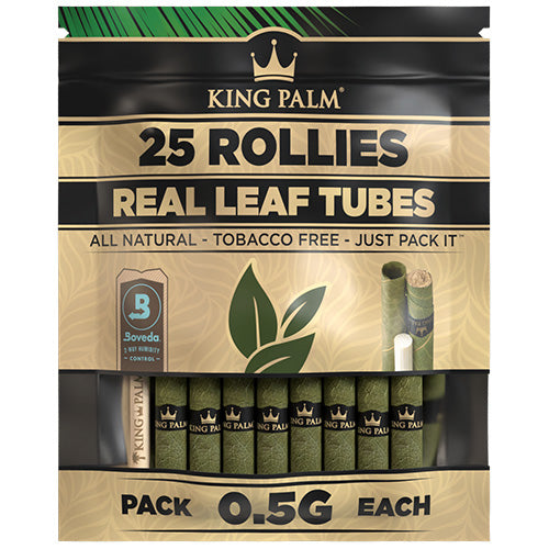 [M0124] KING PALM Rollie 25-Pack Natural 8ct