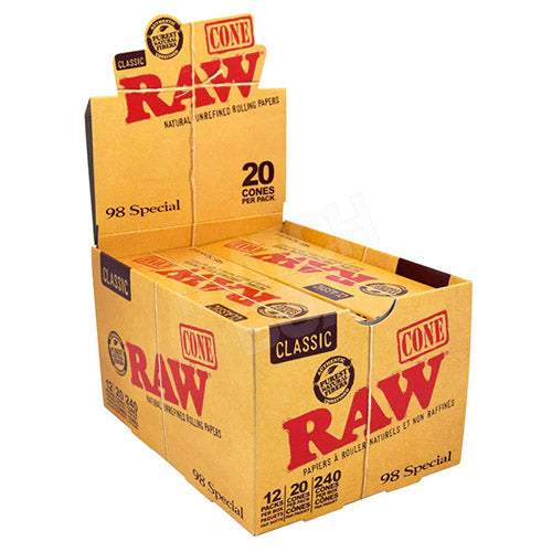 [M0233] RAW Classic Cones 98 Special Size 20/12ct