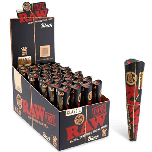 [M0255] RAW Black Cones King Size 3/32ct