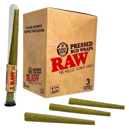 [M0261] RAW Bud Wrap Cones 11/4 Size 3-Pack 12ct