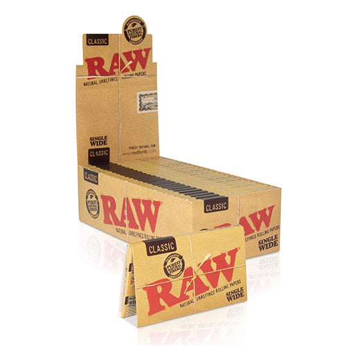 [M0308] RAW Classic Papers Single Wide Size (Double Feed) 25ct