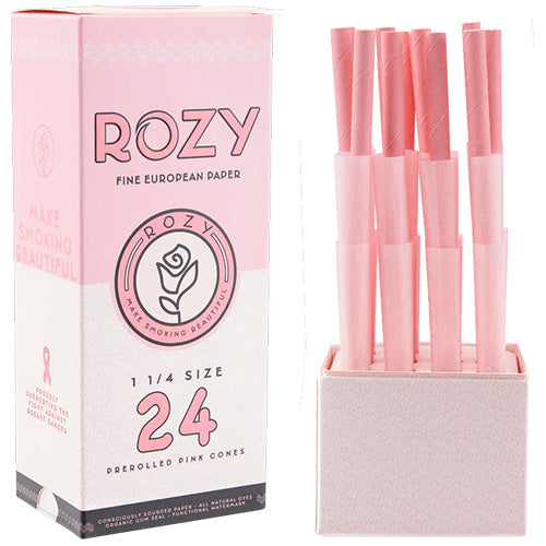 [M0345] ROZY Pink Cones 11/4 Size Mini Bulk 24ct