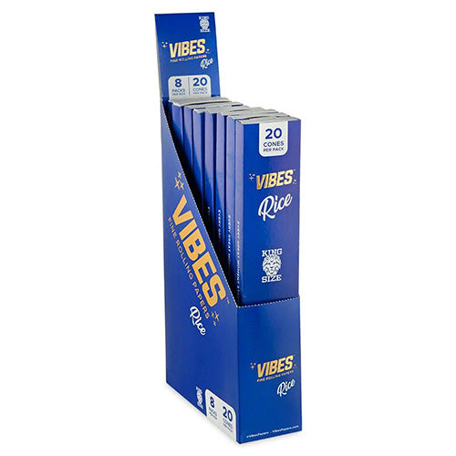 [M0413] VIBES Cones Rice King Size 20-Pack 8ct