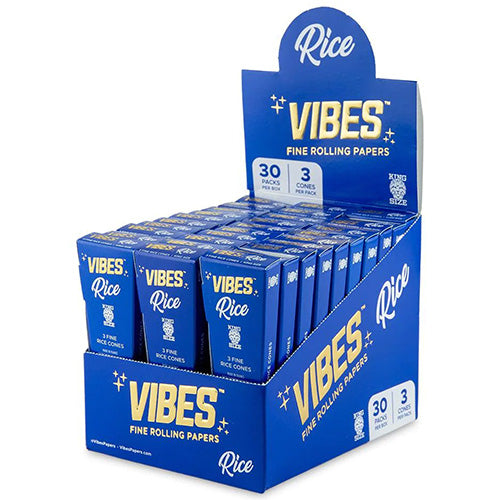 [M0417] VIBES Cones Rice King Size 3-Pack 30ct