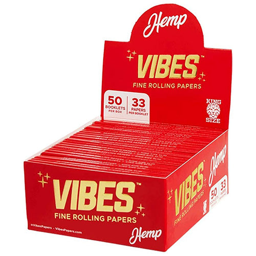 [M0444] VIBES Papers Hemp King Size 50ct