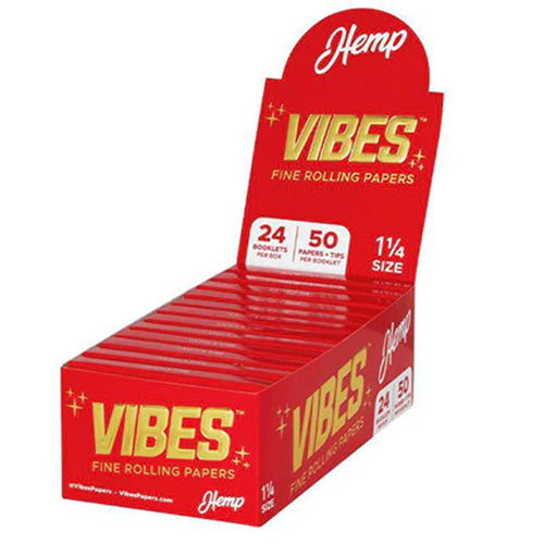 [M0448] VIBES Paper+Tip Hemp 11/4 Size 24ct