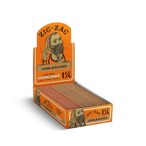 [M0486] ZIG ZAG Papers Unbleached 11/4 Size 24ct