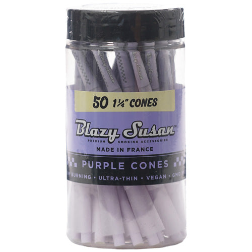 [M0497] BLAZY SUSAN Purple Cones Jar 11/4 Size 50/1ct