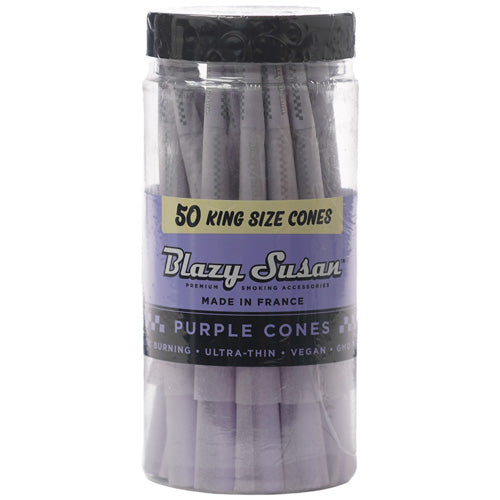 [M0498] BLAZY SUSAN Purple Cones Jar King Size 50/1ct