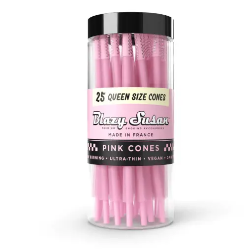 [M0500] BLAZY SUSAN Pink Cones Jar Queen Size 25/1ct
